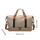 thumbnail image 3 of Bolsa de viaje plegable 30L | Caja de mano ligera, tela resistente al agua | Equipaje para pasar la noche, Weekender, Gimnasio y Bolsa Deportiva, Caqui o Gris, 18x12x10 pulgadas, Asas resistentes, 3 of 6