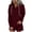 Wine 2 piece outfits for women, variant on Usmixi Sweatsuits Set for Women 2 Piece Outfits for Women Fashion Drawstring Button Hoodies Sweatshirt Shorts Lounge Sets Casual Solid Sports Hooded Tracksuit Sets with Pocket Clearance Under $10