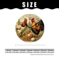 thumbnail image 2 of 14 Inch Wall Clock Battery Operated Silent Clock Decorative for Office, Kitchen, Outdoor, Living Room，Hen And Rooster with Colored Eggs Beautiful, 2 of 4
