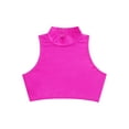 thumbnail image 3 of YONGHS Kids Girls Sleeveless Athletic Dance Crop Tops Criss Cross Back Vest Tank Tops Hot Pink 12, 3 of 7