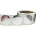 thumbnail image 2 of Envelope Seals Serrated Edge Labels Metallic Silver Stickers | 2" inch Round - 500 Pack | InStockLabels.com, 2 of 3