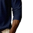 thumbnail image 6 of Handshe Men's V-Neck Pullover Shirt, Solid Color with Drop Shoulder Sleeves, Comfortable Long Sleeve Sports Apparel for Daily and Outdoor Use, 6 of 6