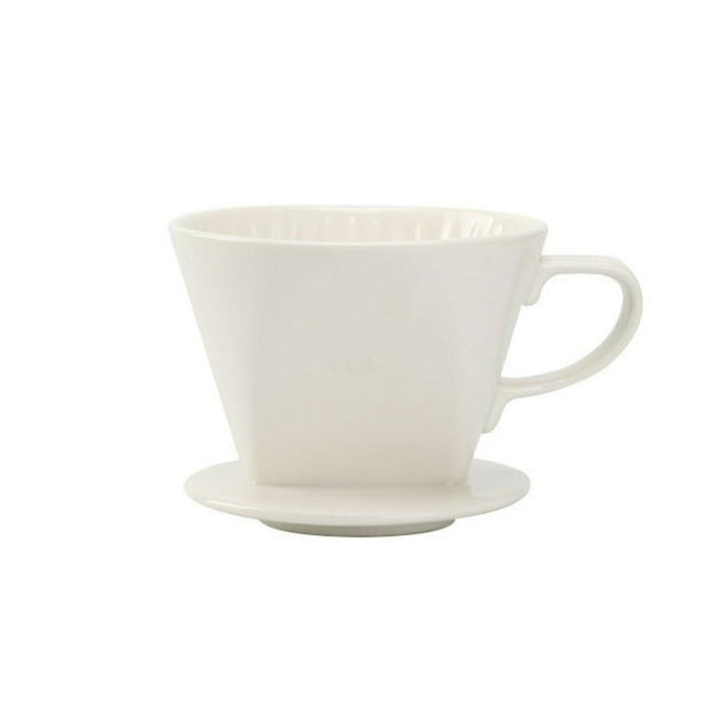 MesaSe Coffee Dripper Ceramic Pour Over Coffee Maker with Three Hole Design Perfect for Smooth Brewing Ideal for Coffee Pour Over Enthusiasts