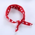 thumbnail image 5 of 55x55cm Women Unisex Vintage Large Polka Dot Square Scarf Cotton Sport for Head, 5 of 16