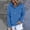 Blue, variant on Women Hoodies Casual Button Down Fall Solid Long Sleeve Sweatshirt Drawstring Pullover Tops Blouse With Pocket Blue L