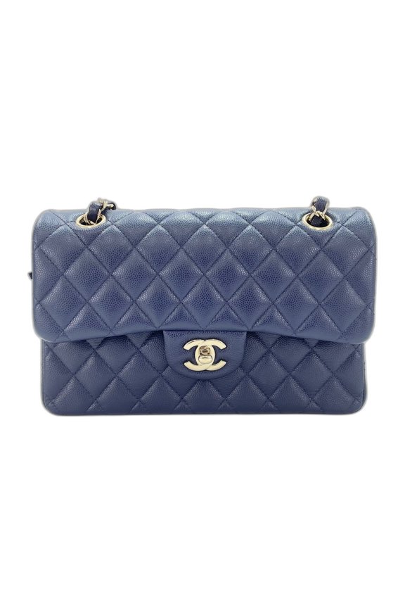 Pre-Owned CHANEL Matelass Shoulder Bag, Navy