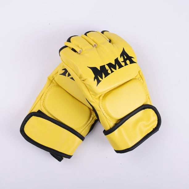 Guantes de boxeo de medio dedo MMA boxeo Sanda guantes de adulto engrosados saco de arena saco de arena lucha lucha lucha boxeo UFC