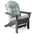 thumbnail image 3 of Kadyn Outdoor Waterproof Seat Cushions, Chair Pads, Patio Adirondack Chair Cushion with Fixing Straps and Seat Pad-Gray, 3 of 7