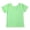 Green -BF06, variant on Dwellite Girls Lettuce Trim Short Sleeve Shirts Summer Ribbed Crewneck T Shirt for Kids Casual Blouse 1-10Y Green -BF06 120