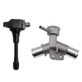 thumbnail image 1 of 22448-1HC0A Ignition Coil with Aluminium Engine Radiator Filler Neck Coolant Thermostat Housing Water Pipe, 1 of 5