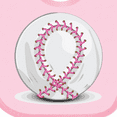 thumbnail image 4 of Inktastic Pink Breast Cancer Ribbon Baseba Boys or Girls Baby Bib, 4 of 4