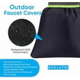 thumbnail image 3 of Outdoor Faucet Covers for Winter Freeze Protection, 6" x 8.3" Waterproof Insulated Spigot & Hose Bib Covers with Reflective Strips, 3 of 8