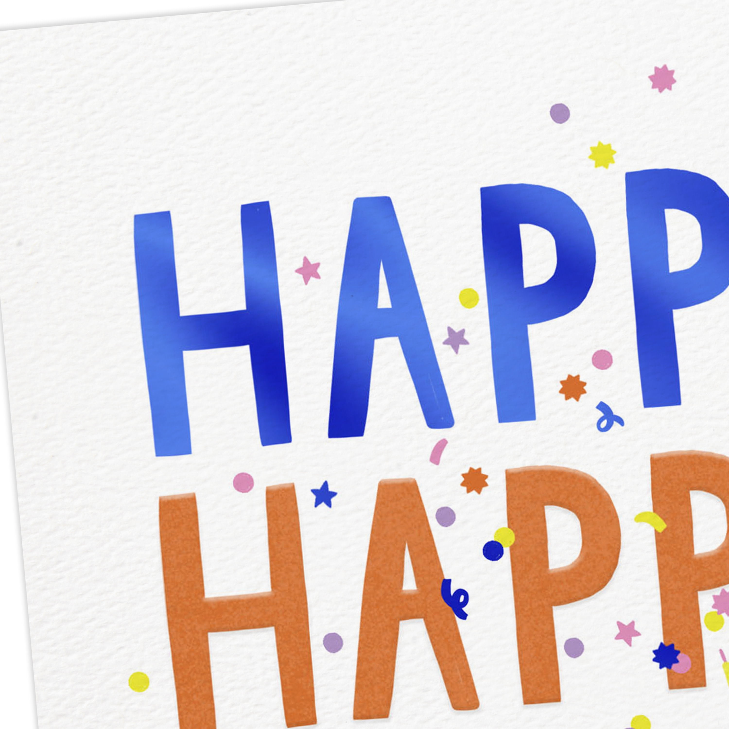 Hallmark Good Mail Birthday Greeting Card (Happy Happy Happy)