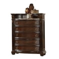 thumbnail image 2 of Roma Traditional Style Chest made with Wood in Dark Walnut, 2 of 5