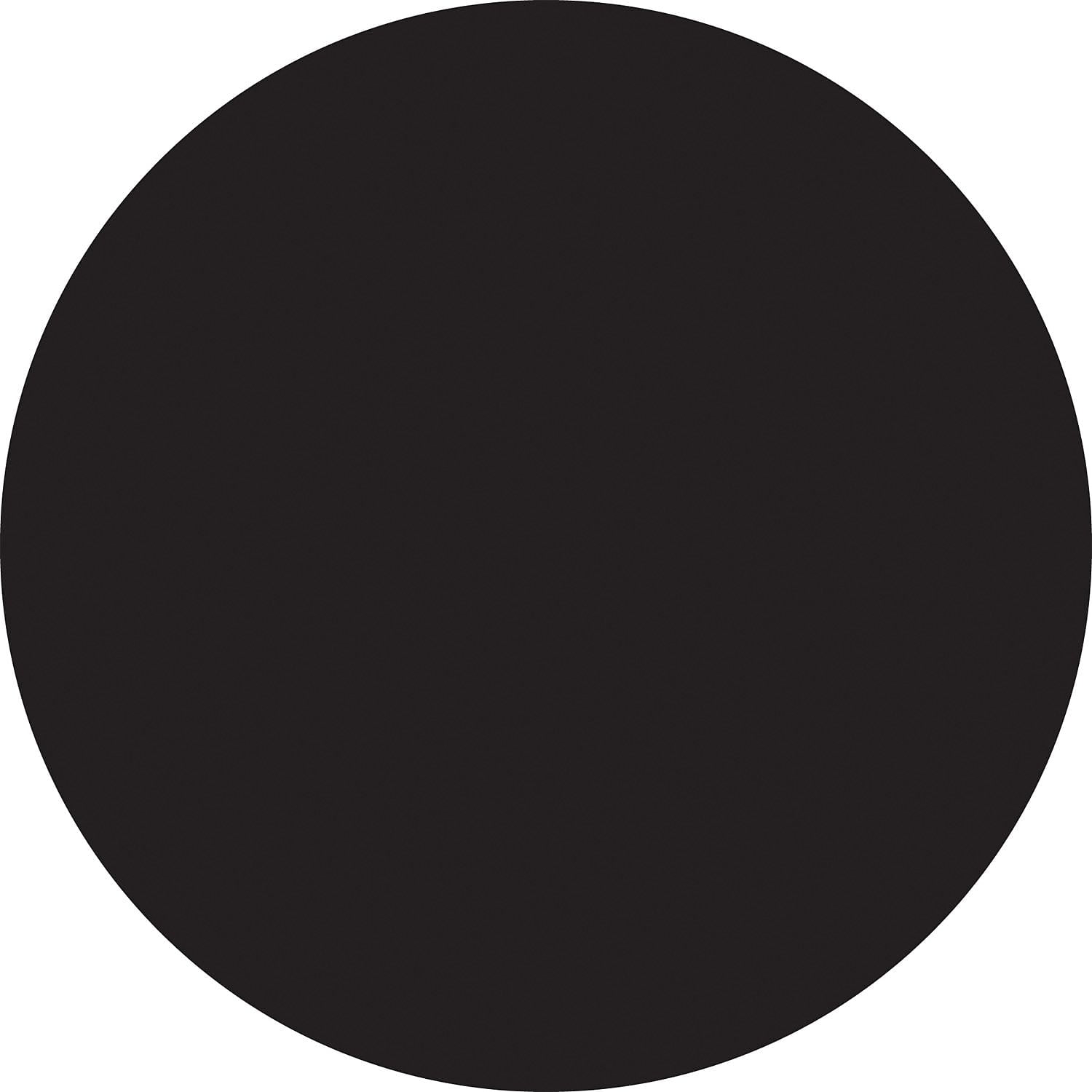 Tape Logic Inventory Circle Labels 3/4' Black 500/Roll DL610F