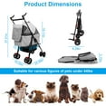iMounTEK Pet Dog Stroller, 3 in 1 Folding Cat Dog Stroller with