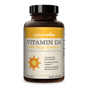Naturewise Vitamin D3 4000 IU (100mcg) 360 Softgels