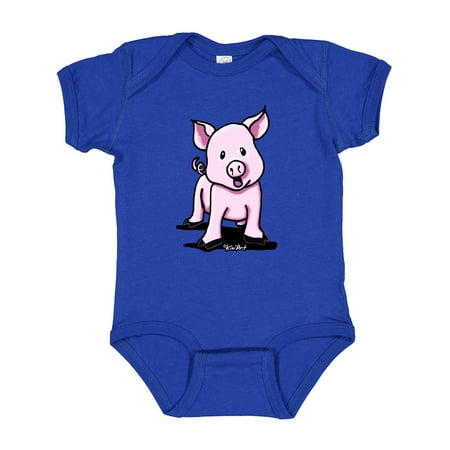 

Inktastic Screaming Piggie Boys or Girls Baby Bodysuit