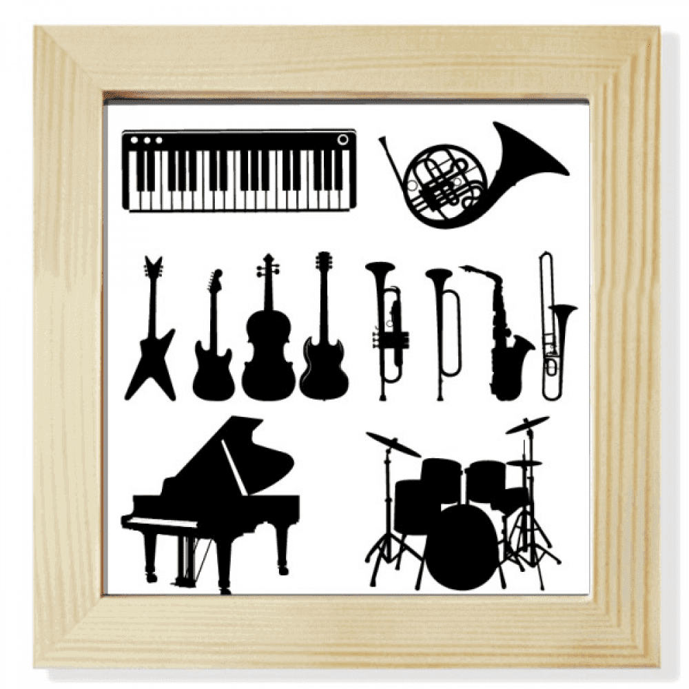 Sax Classical Music Listening Combination Square Picture Frame Wall Tabletop Display