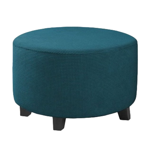 Kearding Funda otomana elástica y elástica de poliéster fácil de limpiar e instalar hermosas decoraciones Decoración del hogar Azul oscuro