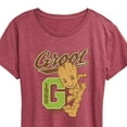 thumbnail image 3 of Marvel Guardians of the Galaxy - Groot Collegiate - Women's Short Sleeve Graphic T-Shirt, 3 of 5