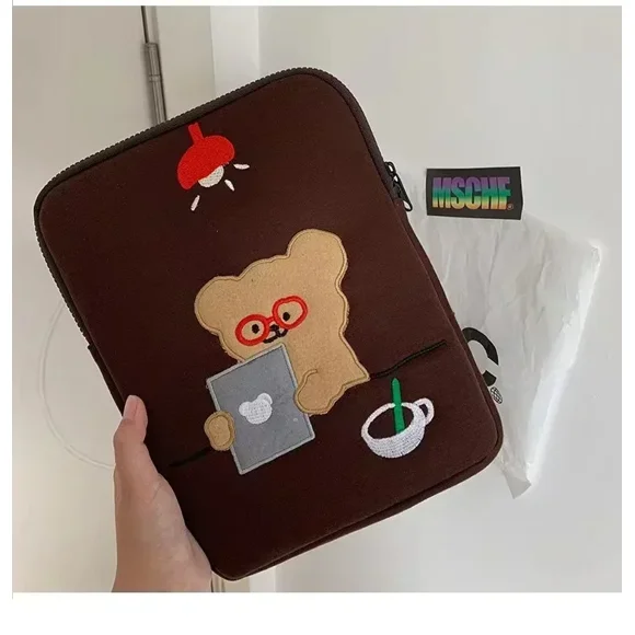 Cute Laptop Sleeve Case Bag 11 13 14 15.6 Inch Cover for 2022 Macbook Air 13.6 Ipad Pro 11 12.9 2021 ASUS Tablet Pouch Organizer C 14 inch