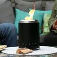 thumbnail image 3 of Sunnydaze 5.5" Round Wood-Burning Black Finish Stainless Steel Tabletop Smokeless Fire Pit, 3 of 8