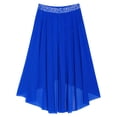 thumbnail image 3 of Aislor Girls Ballet Modern Jazz Dance Maxi Skirt Irregular Practice Lyrical Ballerina Blue 14, 3 of 7