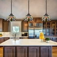 thumbnail image 4 of Tiffany Mini Pendant Light for Kitchen Island Dining Room Traditional Handicrafts Antique Stained Glass Hanging Light, 4 of 7