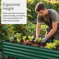 thumbnail image 5 of Best Choice Products 48x24x30in Elevated Galvanized Metal Garden Bed w/ Corner Protectors - Dark Green, 5 of 9