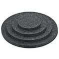 thumbnail image 1 of Plantas Posavasos 4 6 8 10 Pulgadas Reversible Absorbente Impermeable Redondo Almohadilla Fieltro Estera, Gris 16en1 Conjunto, 1 of 5