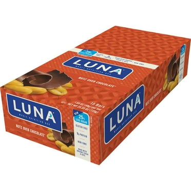 Pack of 2 - Clifbar Clifbar Luna Bar - 15 Pack Nutz Over Chocolate Nutz Over Chocolate, 15 Pack