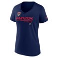 thumbnail image 2 of Women's Fanatics Navy Florida Panthers Prime V-Neck T-Shirt, 2 of 3
