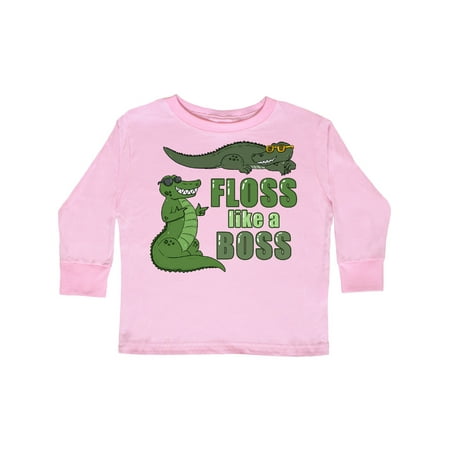 

Inktastic Floss Like a Boss Gators Gift Toddler Boy or Toddler Girl Long Sleeve T-Shirt