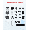 thumbnail image 2 of WOLFANG AC940 4K60FPS Action Camera 24MP, Touchscreen WiFi Sports Camera, 40M Waterproof, 6-Axis EIS, 170° Wide Angle, Remote Control, 2 of 9