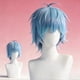 thumbnail image 4 of Zootopia Snake Gary Cosplay Wig Blue gradient upturned short Anime Hair, 4 of 5