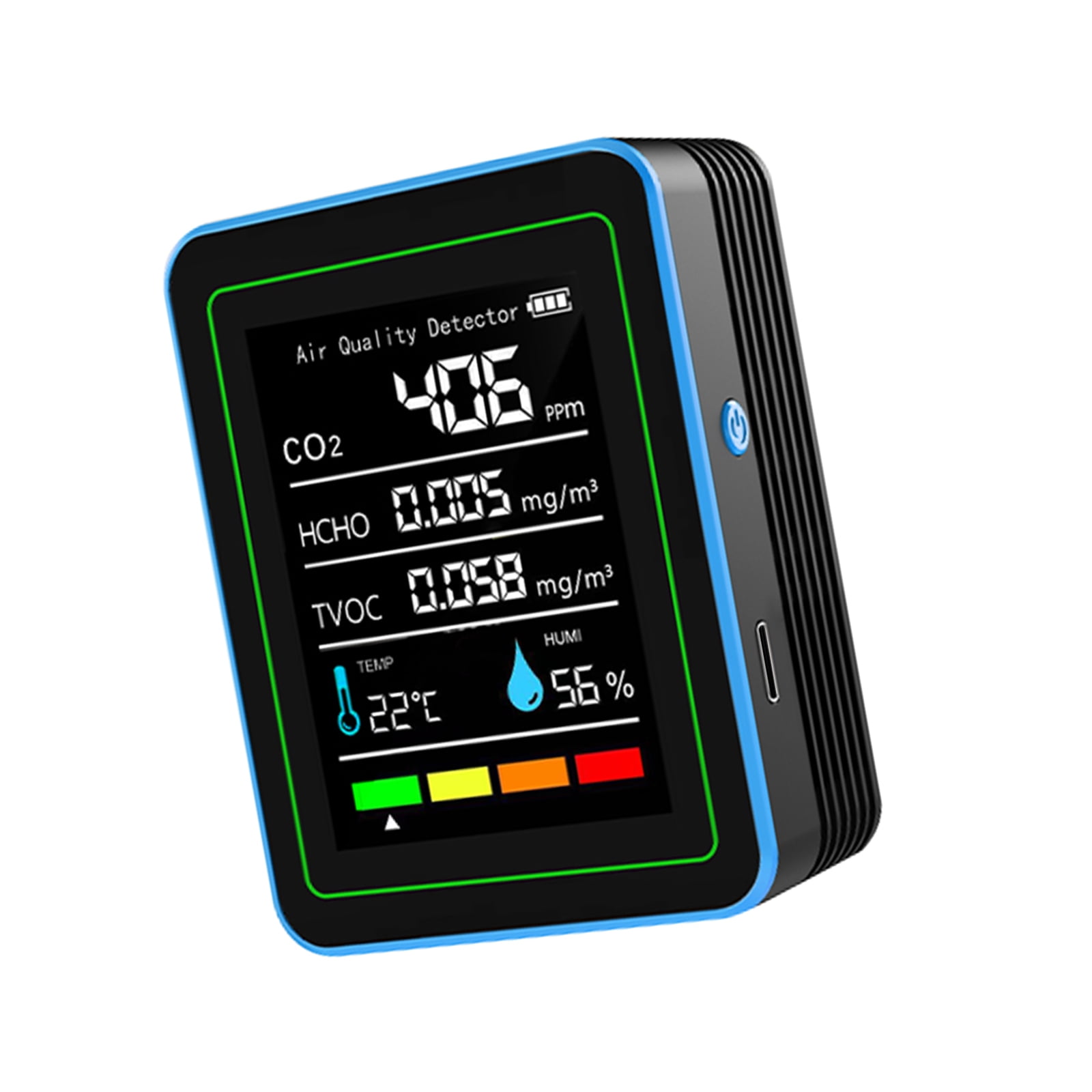 Air Quality Monitors Indoor Portable PM2.5 Temperature Humidity Detector for Home Office School Air Quality Tester