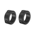 thumbnail image 1 of Uxcell 2pack Set-Screw Collars 14mm Bore, 1045 Steel Shaft Collars, 21mm OD, 8mm Width Axle Collar Clamp for Linear Rod Shaft Guide, 1 of 6