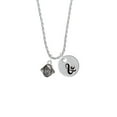 thumbnail image 2 of Delight Jewelry Silvertone Small Pirate - Mascot Silvertone Script Initial Disc - & - Charm Necklace, 20"+3", 2 of 4