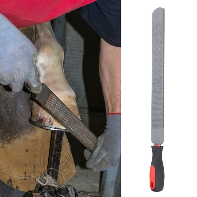 Garosa Classeur de Cheval, Outil de Filage de Sabots à Double Face Accessoires d'Équitation, Taille de Sabots