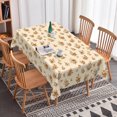 thumbnail image 6 of Vintage Orange Floral Rectangular Tablecloth,60x84 Inch,Waterproof Decorative Table Cover for Dining Room Kitchen, 6 of 7