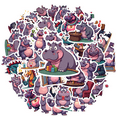 thumbnail image 2 of Cartoon Hippo Theme Stickers, Waterproof Hippo Theme Sticker for Water Bottle Laptop Phone Cases Planner Skateboard Luggage Helmet Party Favor Decor, Ideal for Adults Teens Teacher Rewards, 2 of 9