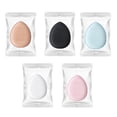thumbnail image 4 of Bunblic 3x5x Finger Powder Puff, Puff, Face Eyes Makeup Pads, Blending Sponge, Makeup Sponge for Cream Foundation Concealer Eye Shadow , Random With Bag, 3 3 Pcs, 4 of 8