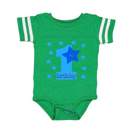 

Inktastic 1st Birthday Boy Stars Gift Baby Boy Bodysuit