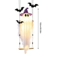 thumbnail image 4 of Spooky Halloween Porch Decor Ghost Hanging Decor, Swinging Ghost Vintage Halloween Decorations Outdoor, Halloween Ghost Decor Goth Accessories for Yard Garden Halloween Party Decorations, 4 of 6