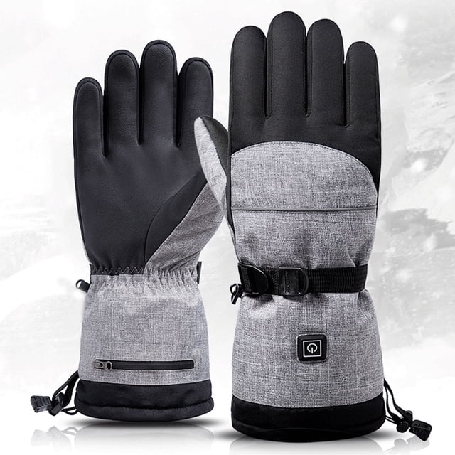 Guantes calefactores para clima frío, eléctricos, batería de 5000mAh, antideslizantes, impermeables, 1 par