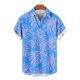 thumbnail image 2 of Mens Casual Manga Corta Botón Abajo Camisas Impresas Botón de Bolsillo Cuello Turndown Blusa Camisa para Verano Al Aire Libre Casual Diario, 2 of 6