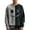 Black, variant on Men's Crewneck Pullover Sweater with Halloween Inspired Face Print Comfortable Knit Top for Casual Wear