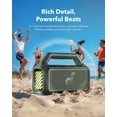 thumbnail image 3 of soundcore Boom 2 de Anker, altavoz para exteriores, 80 W, subwoofer, BassUp 2.0, tiempo de reproducción 24 h, resistente al agua IPX7, flotante, luces RGB, USB-C, ecualizador personalizado, Bluetooth, 3 of 5