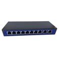 thumbnail image 3 of 9 Puertos 10 / 100Mbps 8 Puertos POE Y 1 Conmutador De Alimentación De Enlace Sobre Ethernet 4,5 + / 7,8- Soporte 12V 24V 48V shamjiam Interruptor de inyector PoE pasivo, 3 of 8